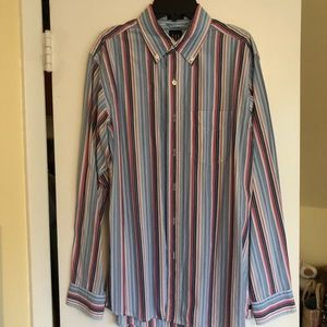 NWT GAP STRIPED BUTTON DOWN SHIRT | SZ SMALL